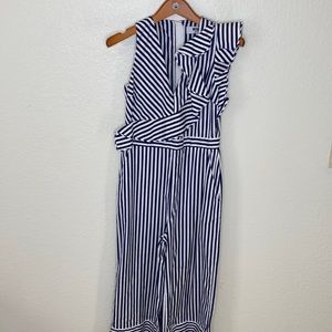 MSGM Milano Cropped Cotton Jumpsuit - Small - US6/Italy 4